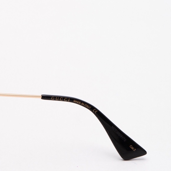 NEW GUCCI GG0212S Cat Eye Sunglasses Logo Beaded Tortoiseshell Made in Italy - Picture 4 of 5